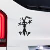 Wile E Coyote Decal Ouch! Bumper Sticker