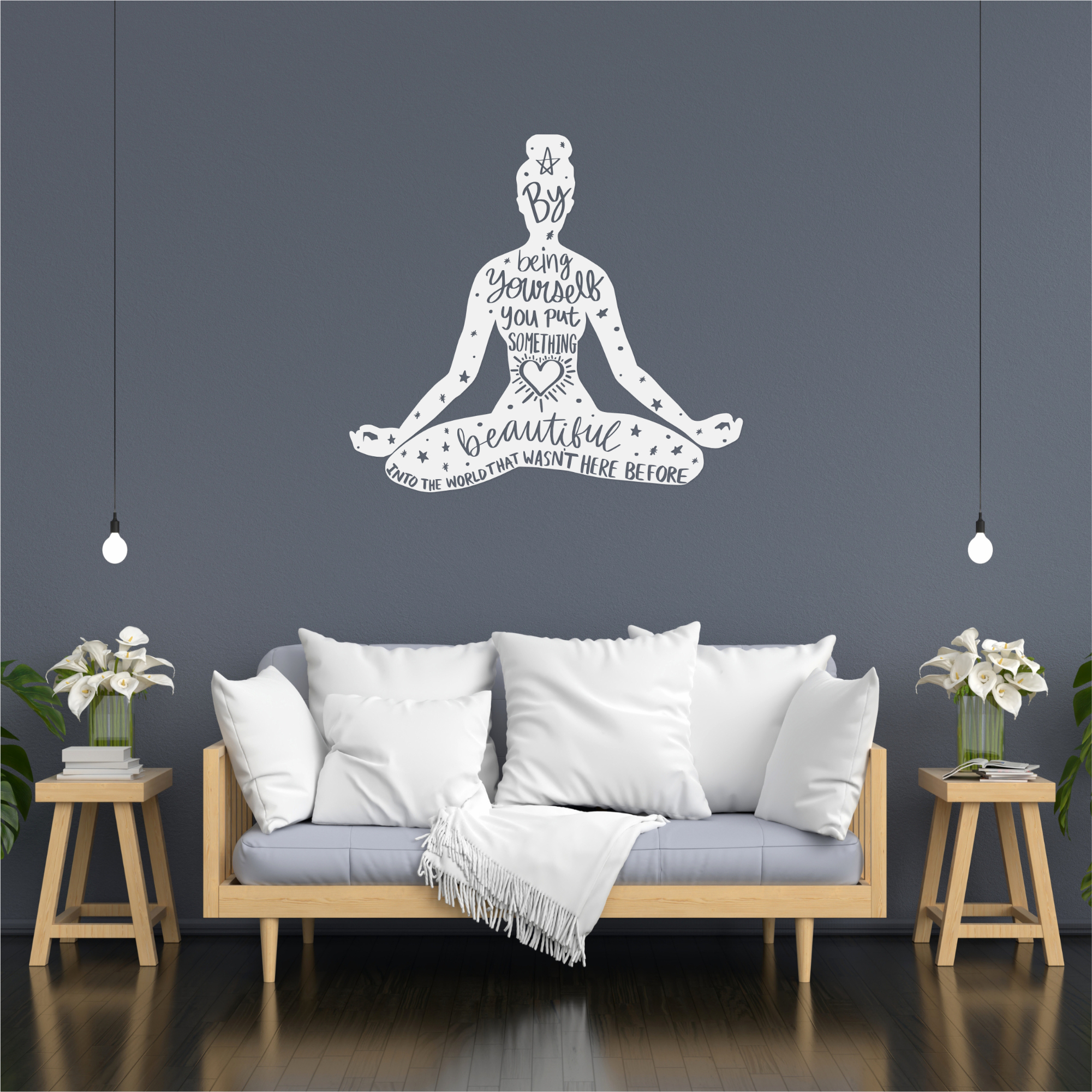 Be Yourself | Inspirational Yoga Pose Decal - Image 2