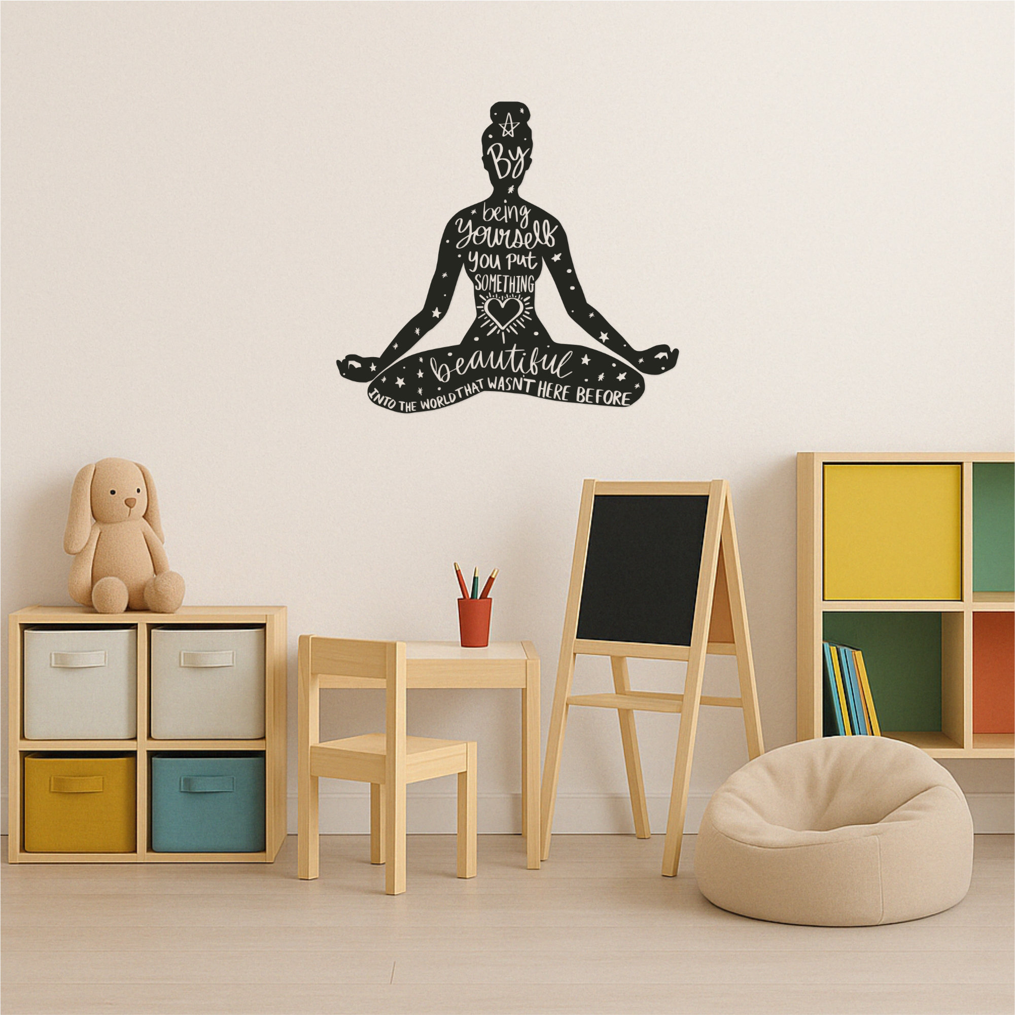 Be Yourself | Inspirational Yoga Pose Decal - Image 4