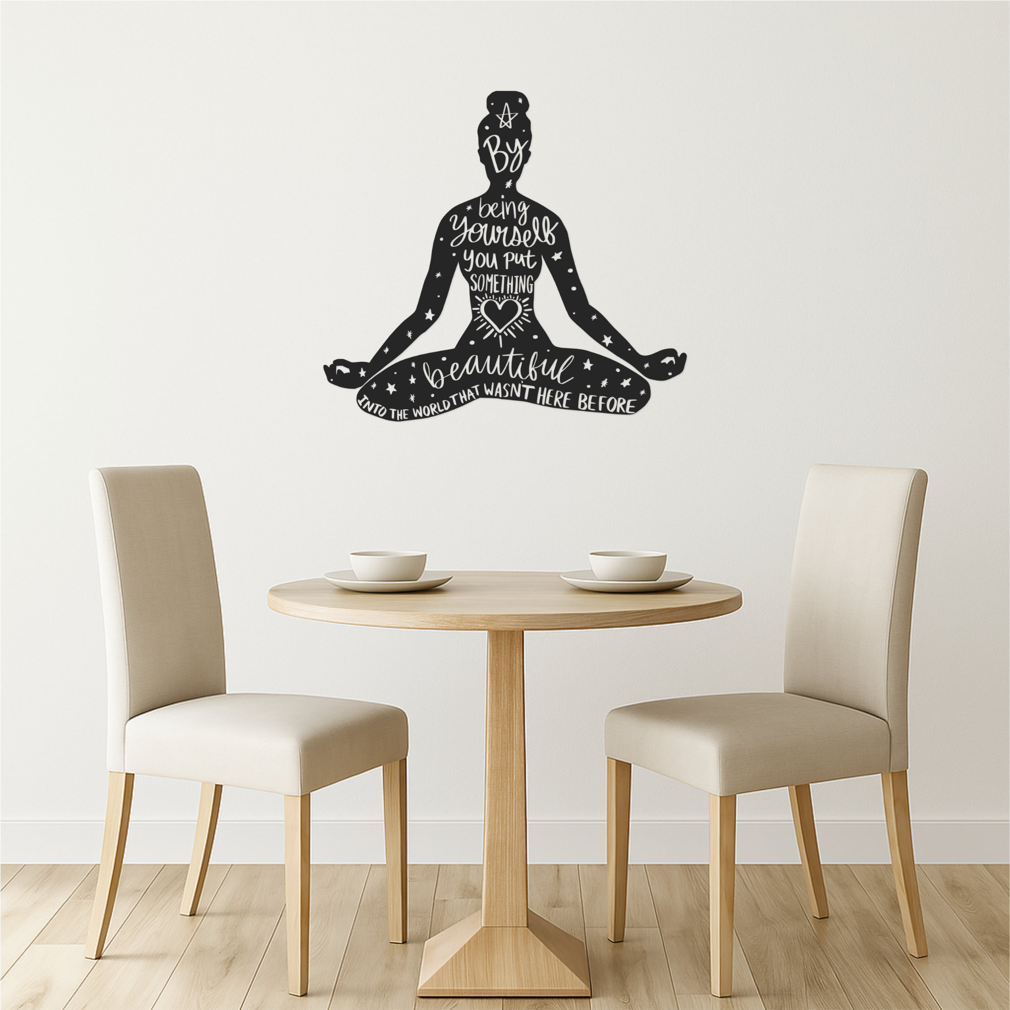 Be Yourself | Inspirational Yoga Pose Decal - Image 3