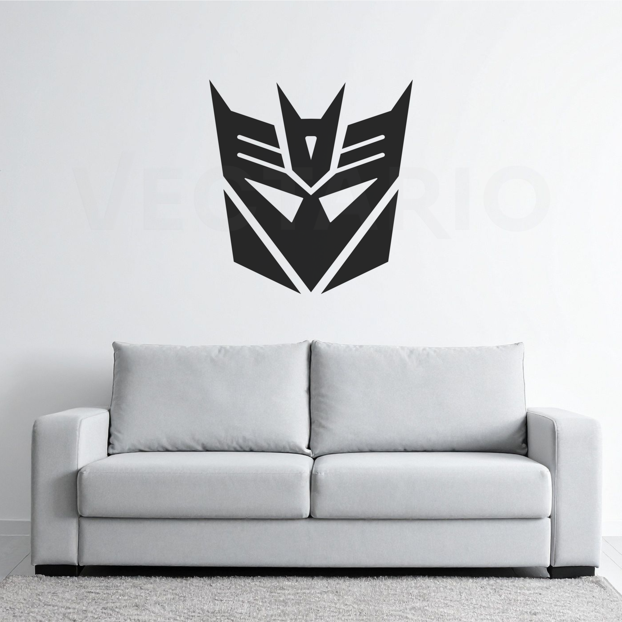 Decepticon Logo Transformers Inspired Decal Wall Sticker
