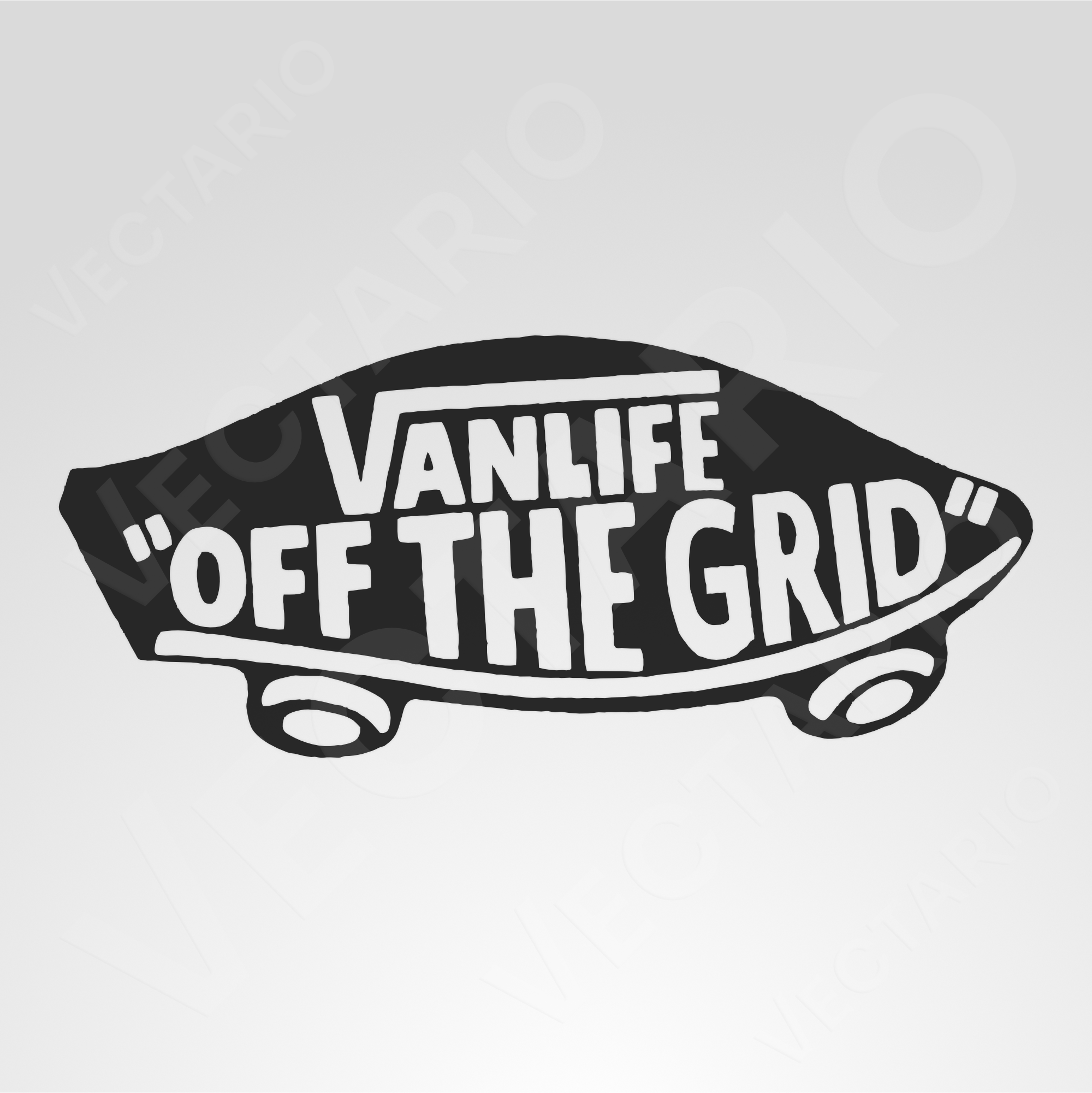 Vanlife Decal Off The Grid Skateboard Style Vans Sticker - Image 2