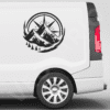Mountain Compass Decal Find Your Way Scenic Adventure Vinyl Sticker