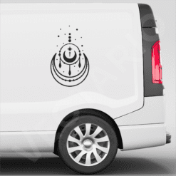 Celestial Moon Dreamcatcher Decal Mystical CosmicBoho Lunar Vinyl Sticker