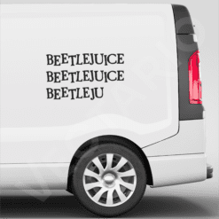 Beetlejuice Decal Halloween Vinyl Sticker Spooky Movie Quote Decal