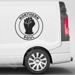 Northern Soul Fist Decal Vinyl Sticker Keep The Faith Symbol Decal