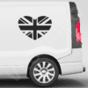 Union Jack Heart Decal | British Pride Vinyl Sticker