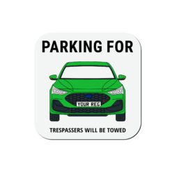 Personalised Ford Focus ST ceramic mug with custom name or registration plate, perfect gift for car enthusiasts and car lovers.