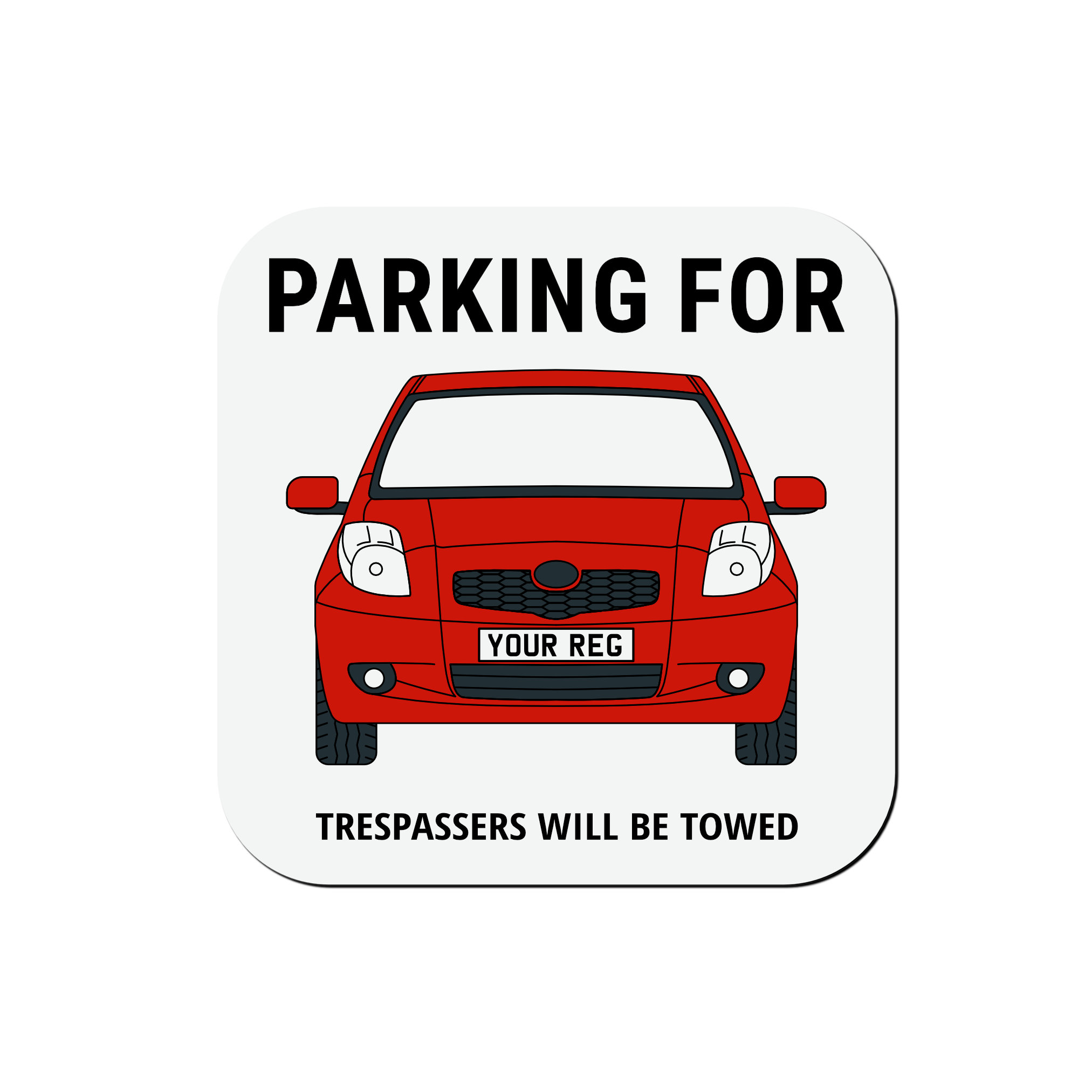 Toyota Yaris Personalised Ceramic Mug & Coaster Gift Set - Image 3