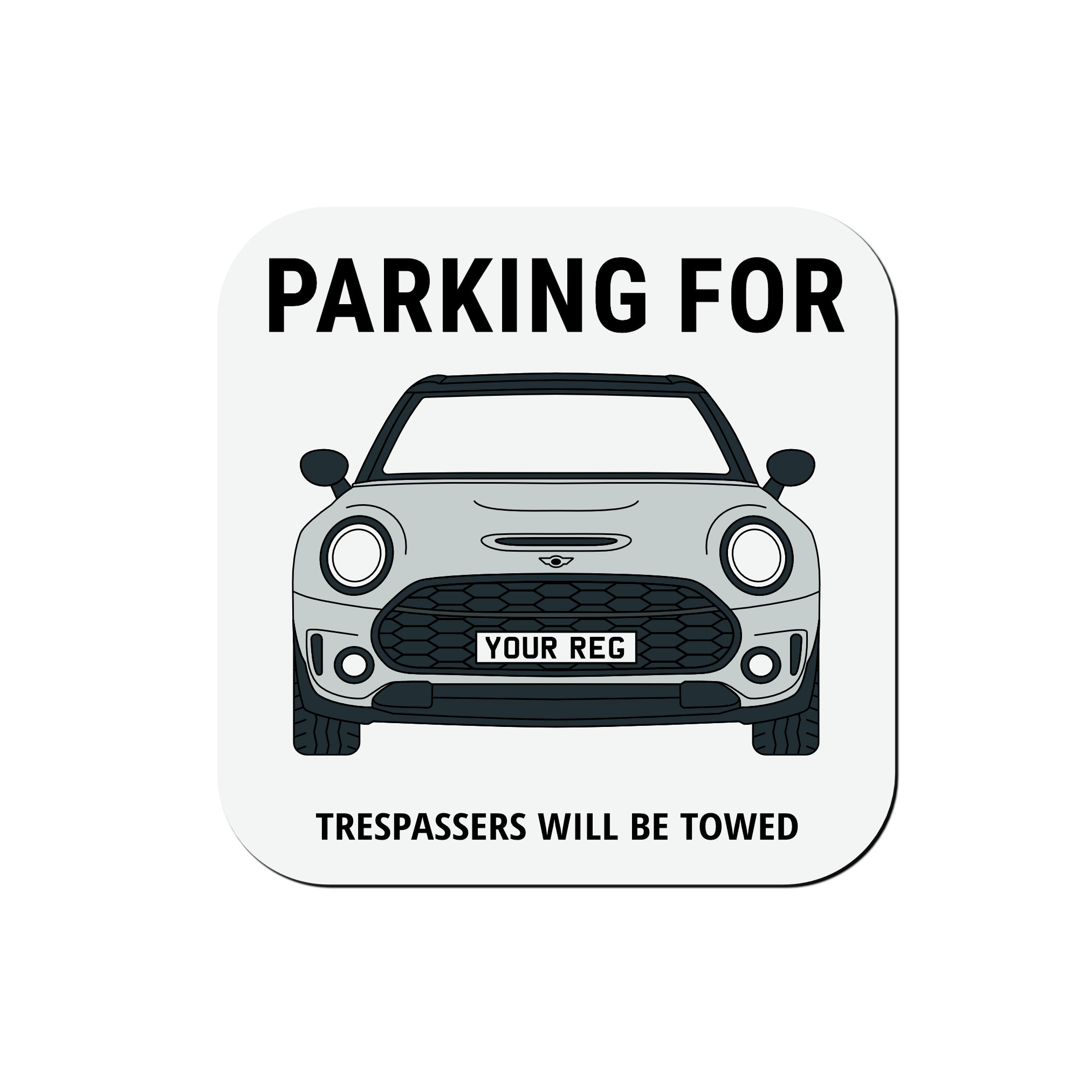 Mini Clubman Personalised Ceramic Mug & Coaster Gift Set - Image 3