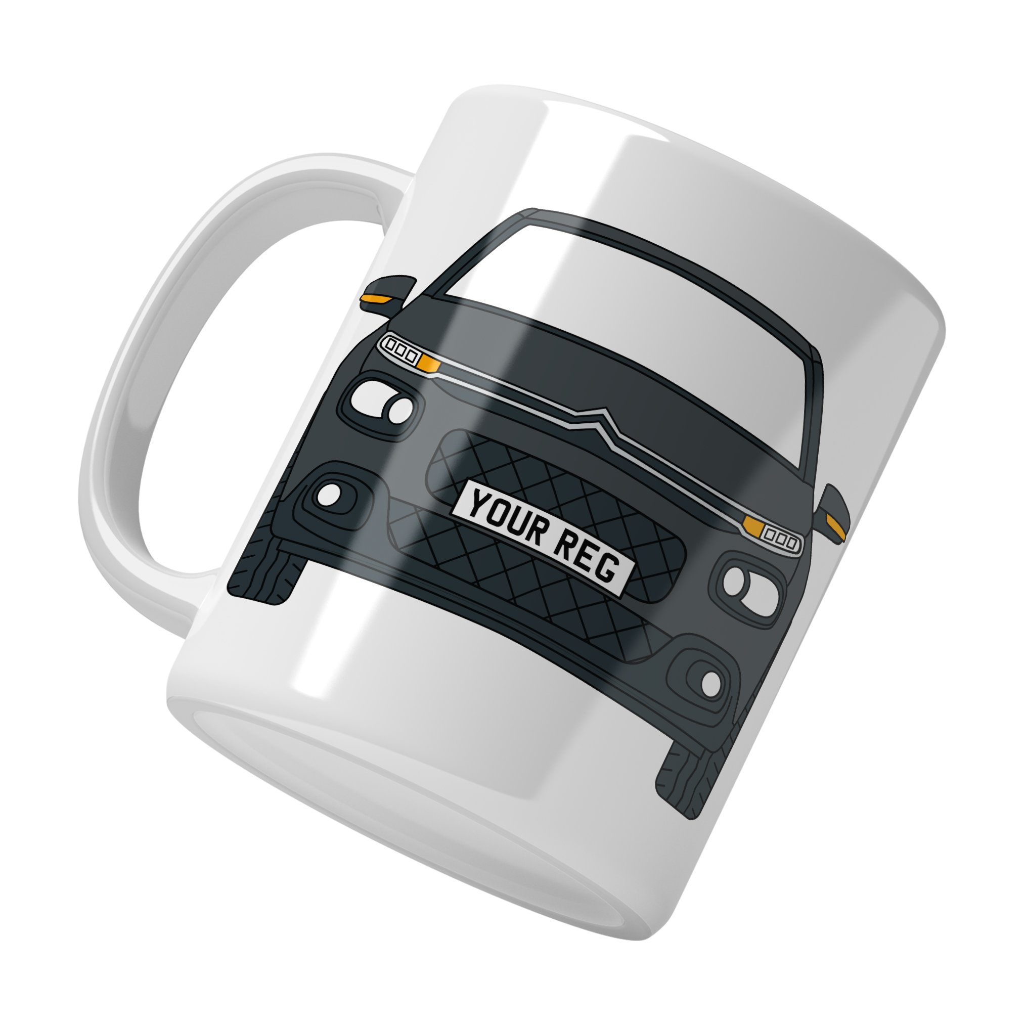Citroen C3 Personalised Ceramic Mug & Coaster Gift Set - Image 4