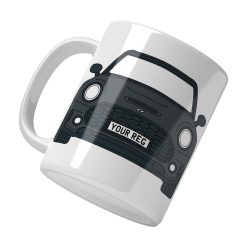 Mini Clubman Personalised Ceramic Mug & Coaster Gift Set - Image 4