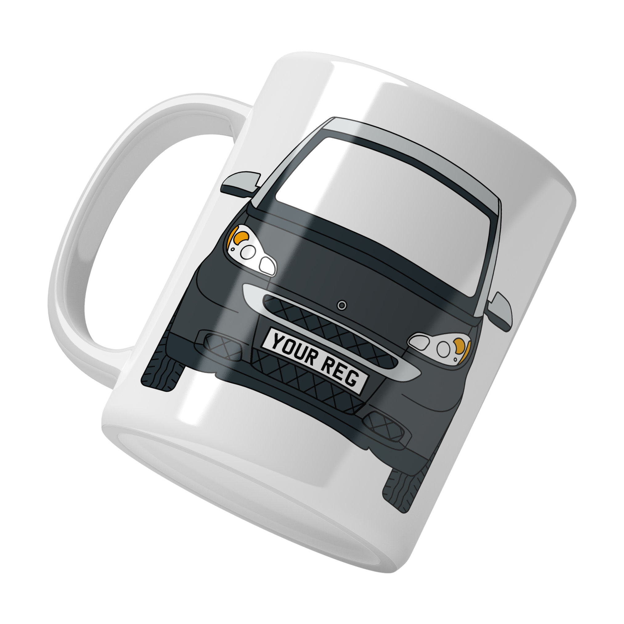 Smart For Two Personalised Ceramic Mug & Coaster Gift Set - Image 11