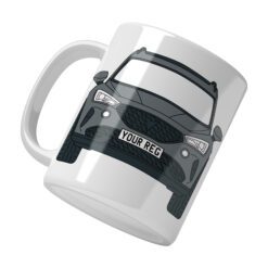 Personalised Cupra Formentor ceramic mug with custom name or registration plate, perfect gift for car enthusiasts and car lovers.