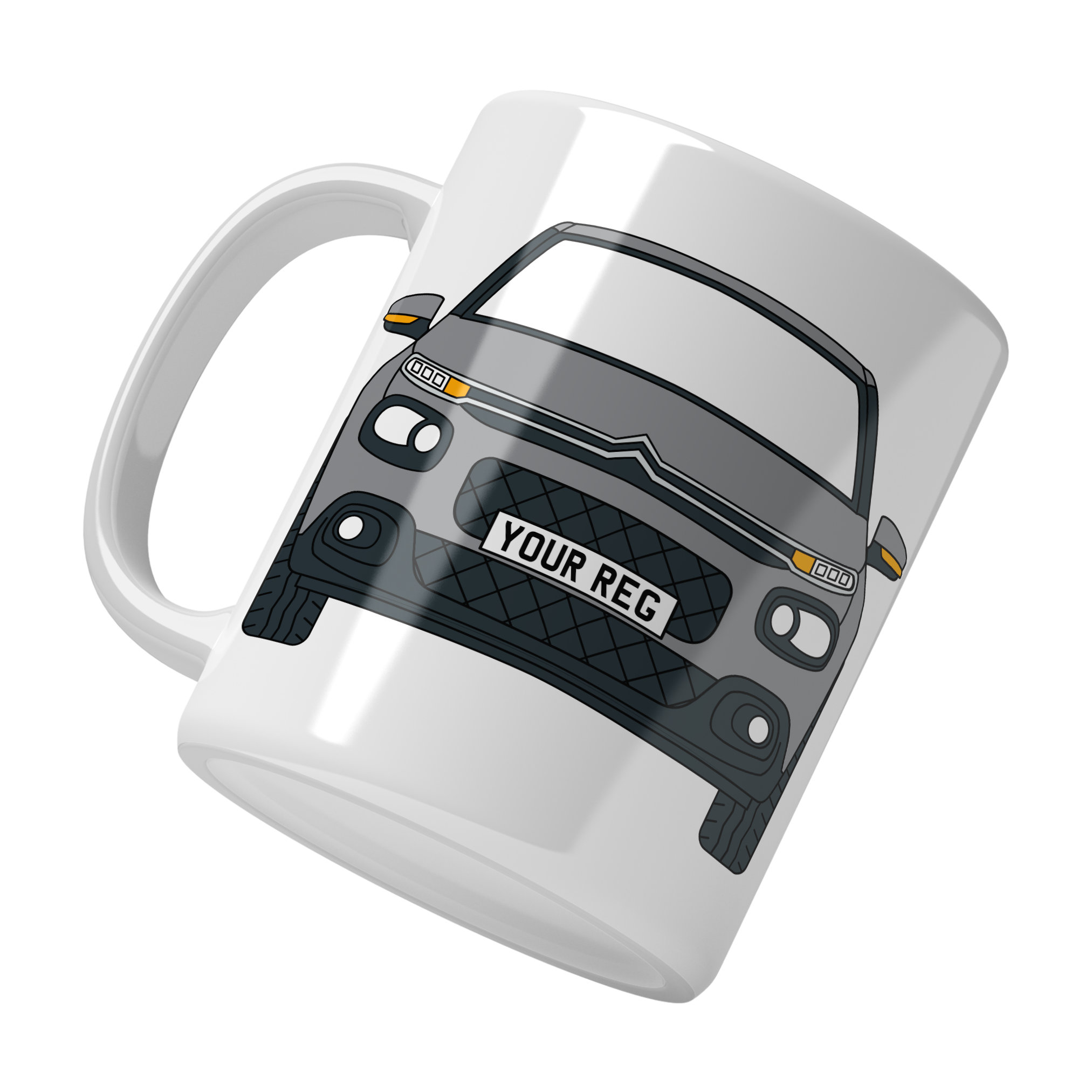Citroen C3 Personalised Ceramic Mug & Coaster Gift Set - Image 6