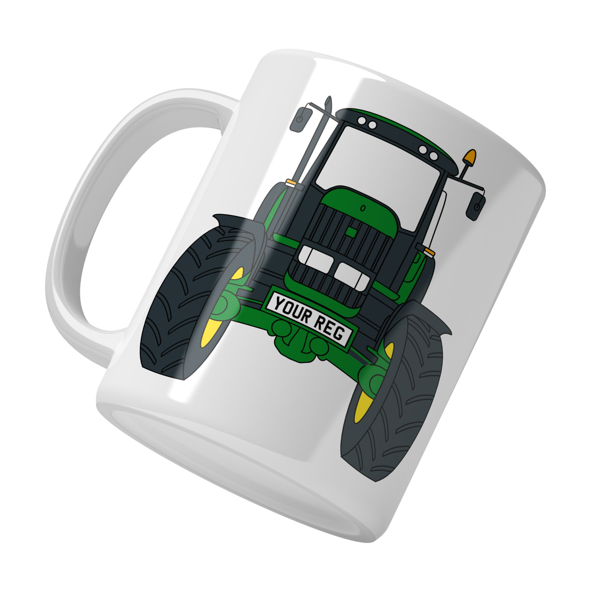 John Deere Personalised Ceramic Mug & Coaster Gift Set - Image 3