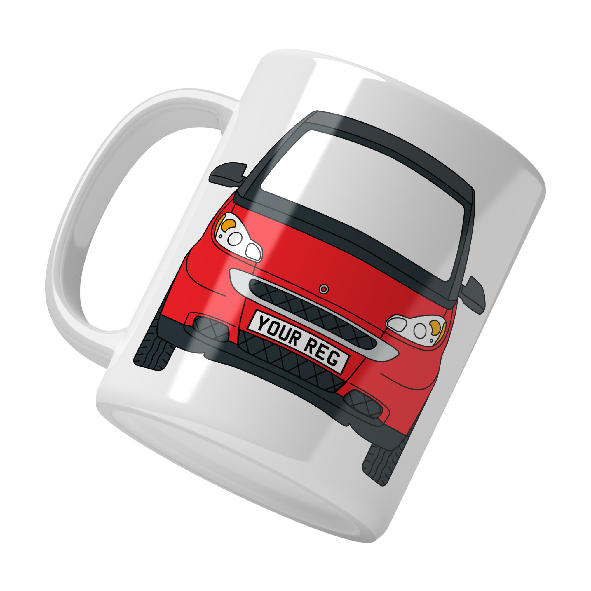 Smart For Two Personalised Ceramic Mug & Coaster Gift Set - Image 6