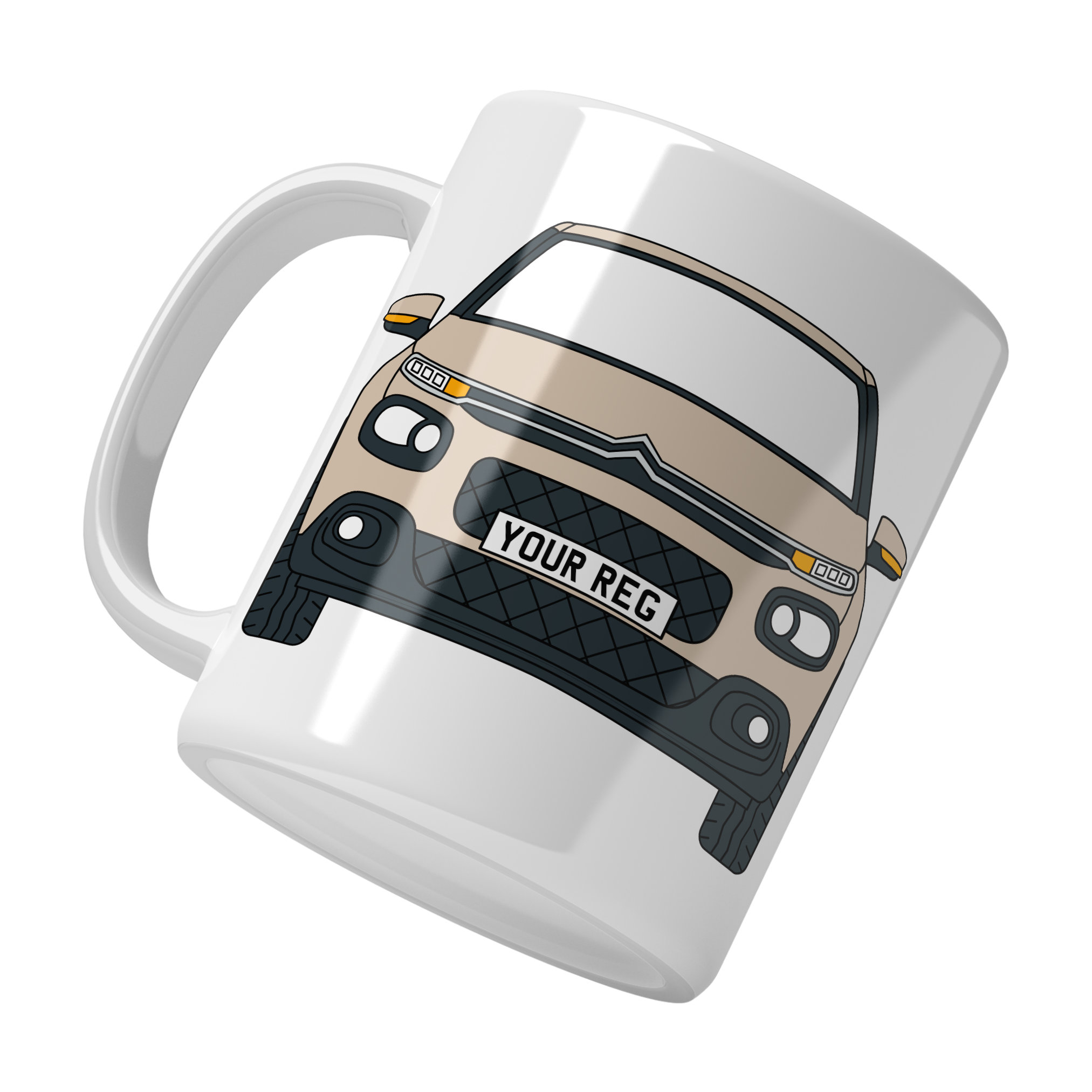 Citroen C3 Personalised Ceramic Mug & Coaster Gift Set - Image 8