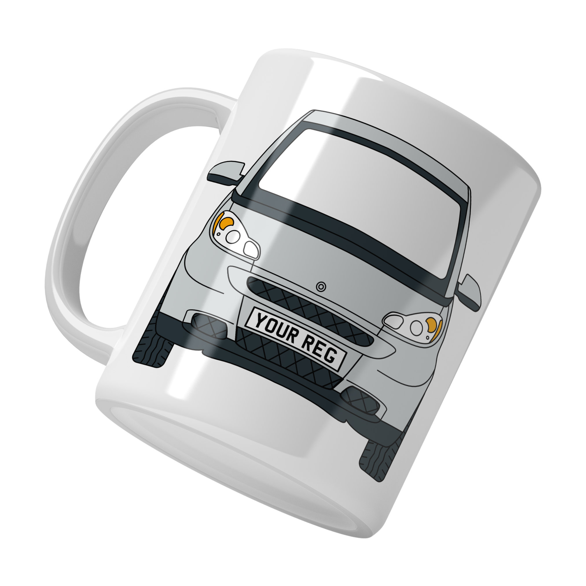 Smart For Two Personalised Ceramic Mug & Coaster Gift Set - Image 7
