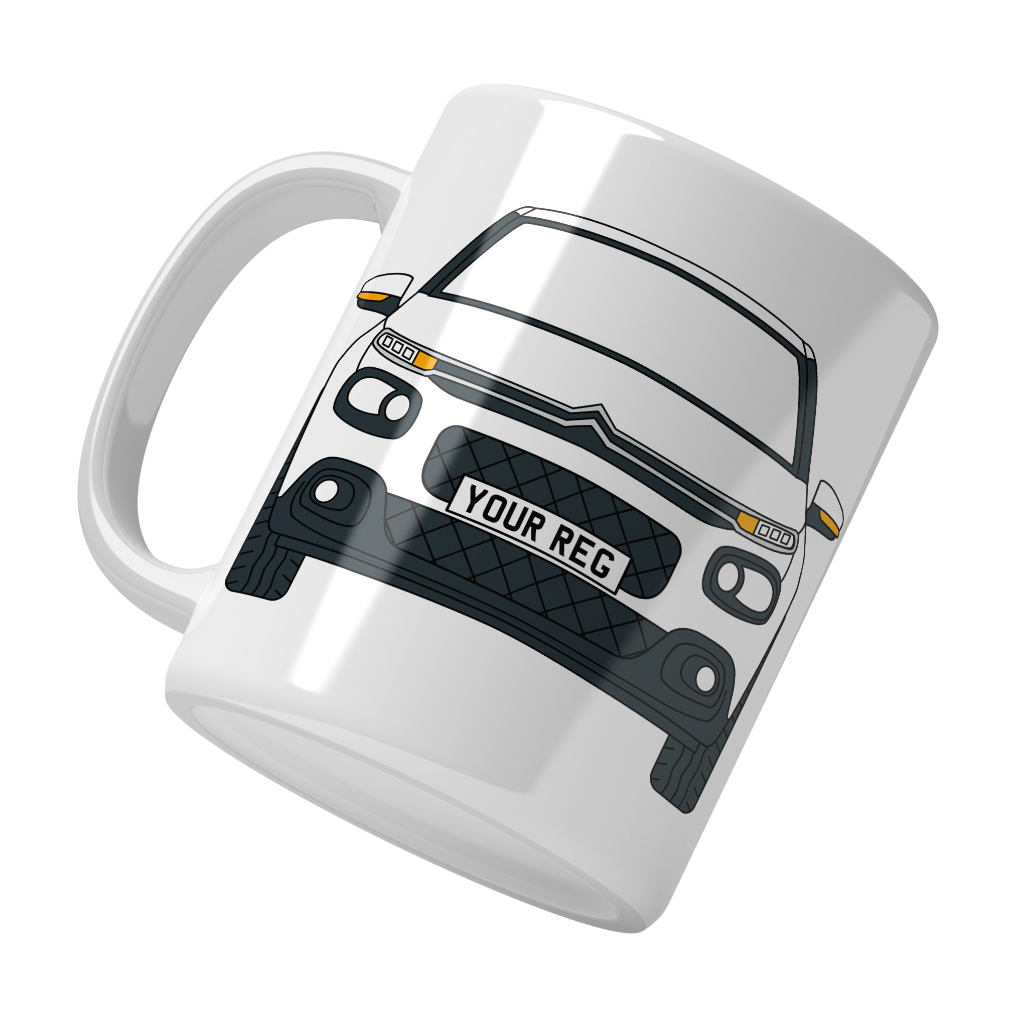 Citroen C3 Personalised Ceramic Mug & Coaster Gift Set - Image 9
