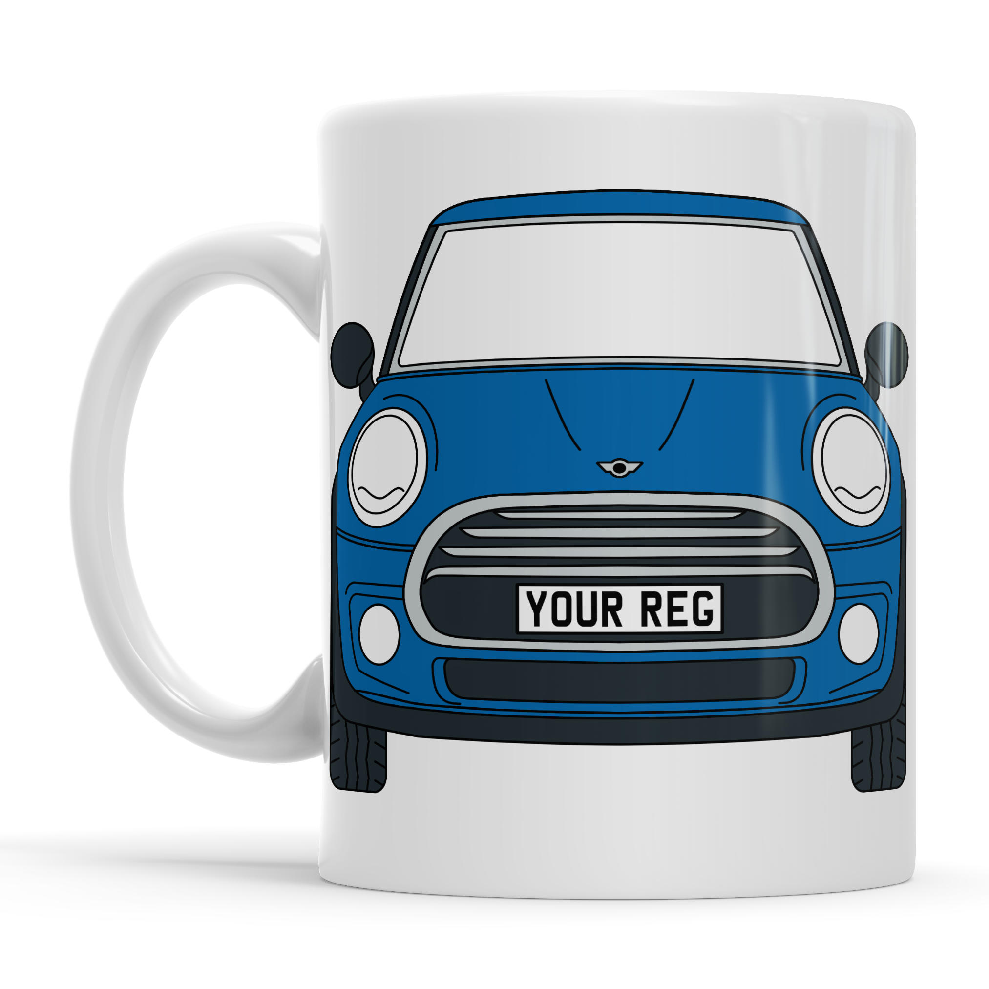 Mini Cooper Personalised Ceramic Mug & Coaster Gift Set - Image 4