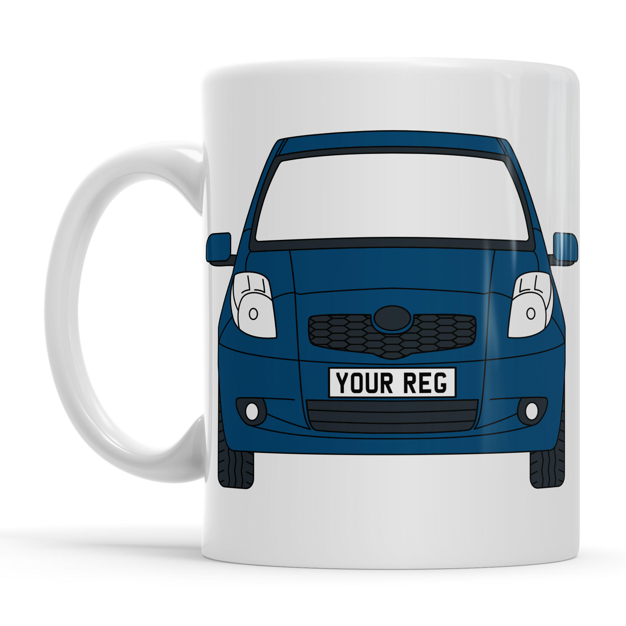 Toyota Yaris Personalised Ceramic Mug & Coaster Gift Set - Image 9