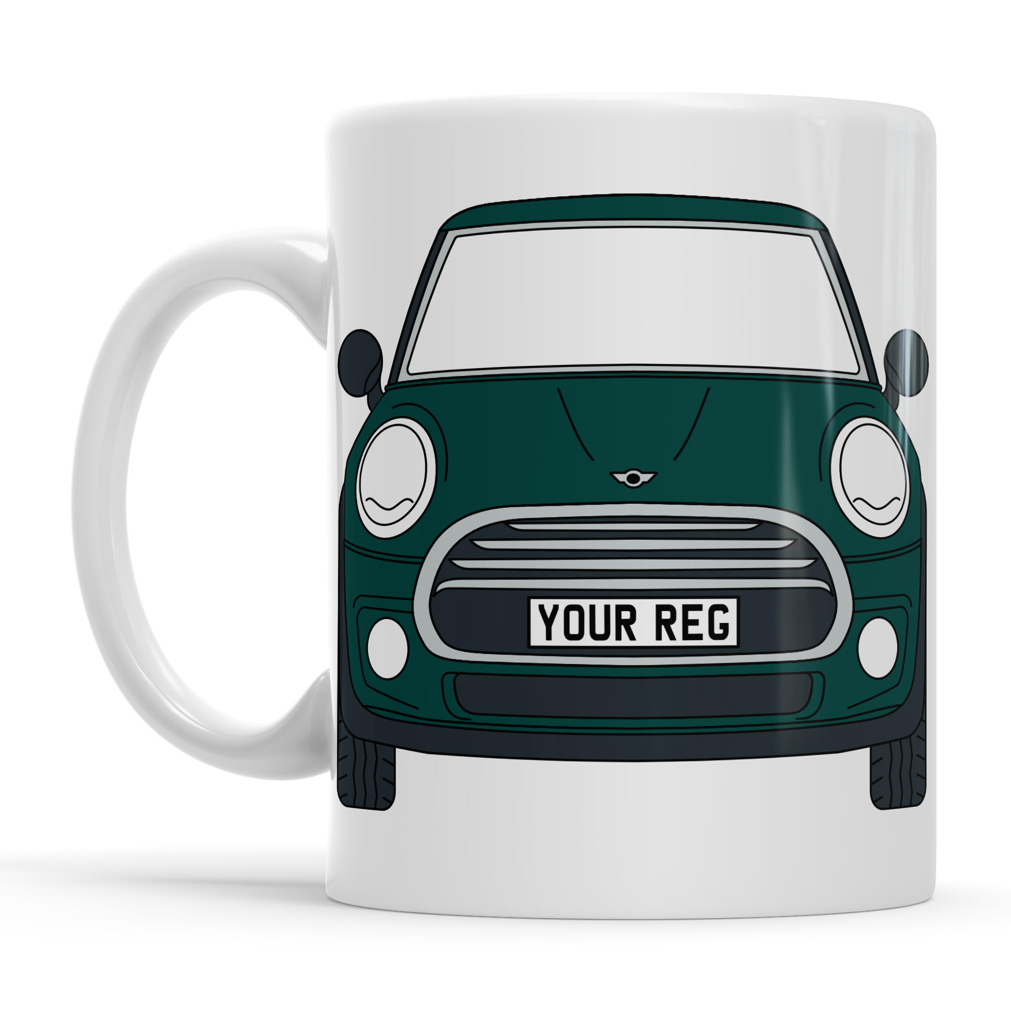 Mini Cooper Personalised Ceramic Mug & Coaster Gift Set - Image 5
