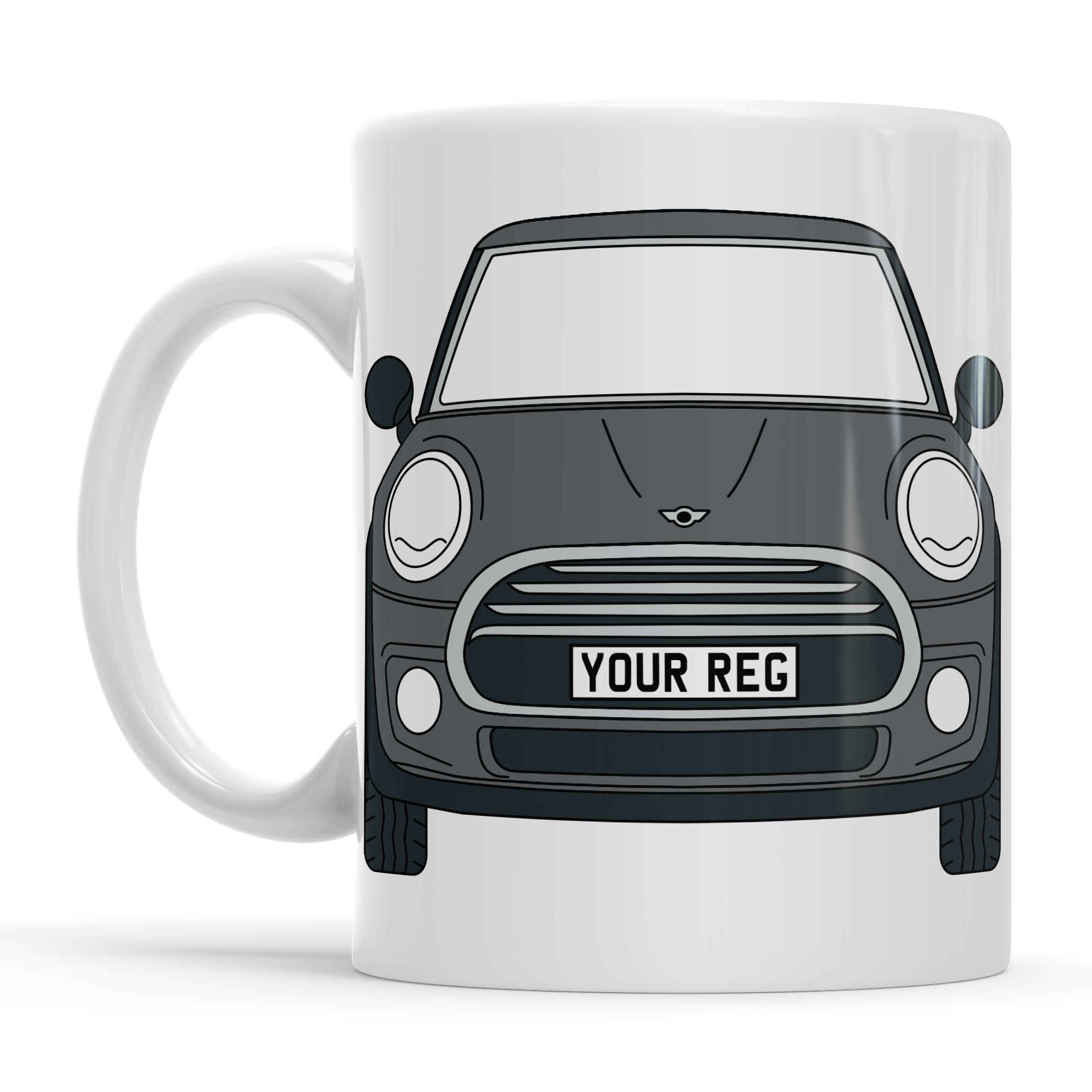 Mini Cooper Personalised Ceramic Mug & Coaster Gift Set - Image 6
