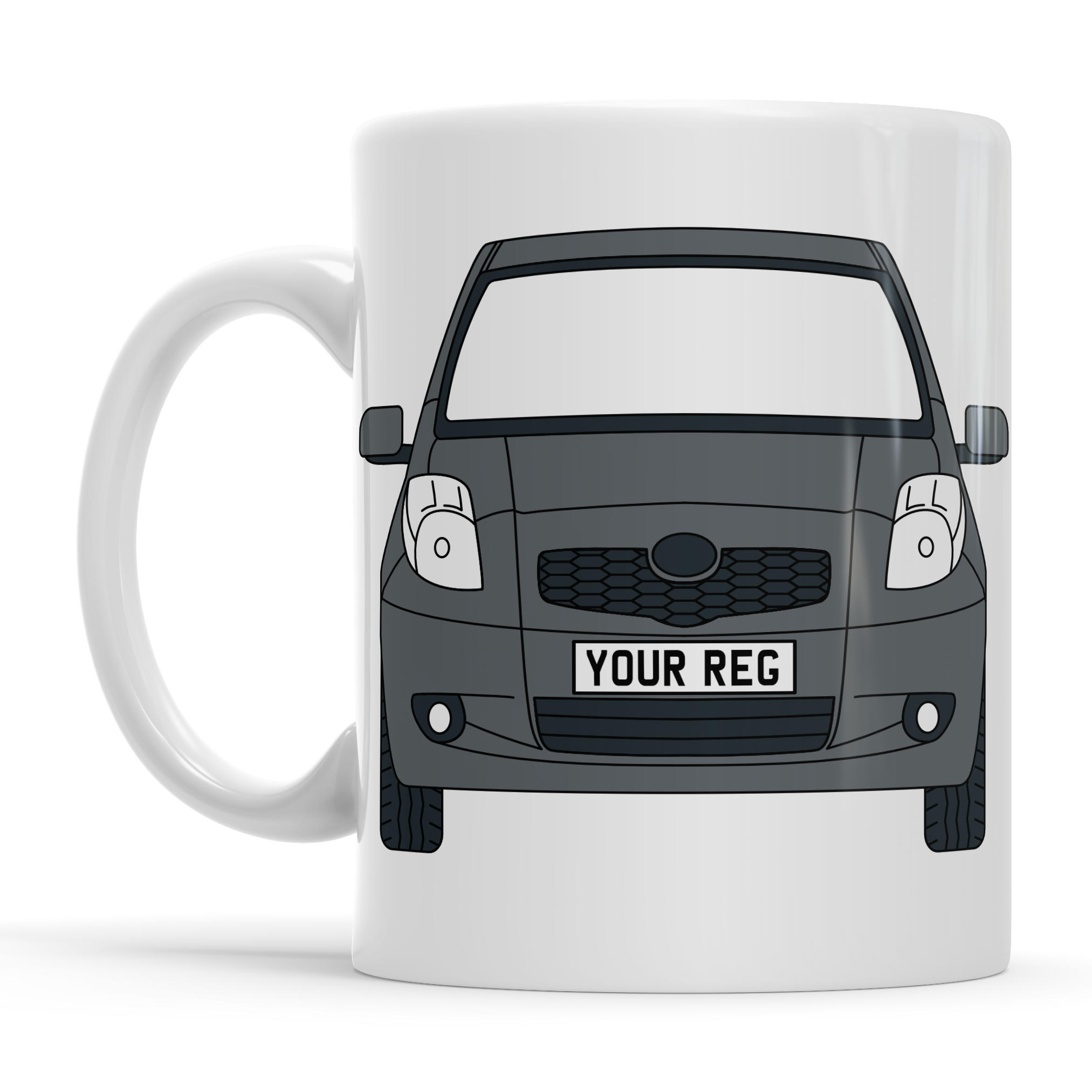 Toyota Yaris Personalised Ceramic Mug & Coaster Gift Set - Image 7