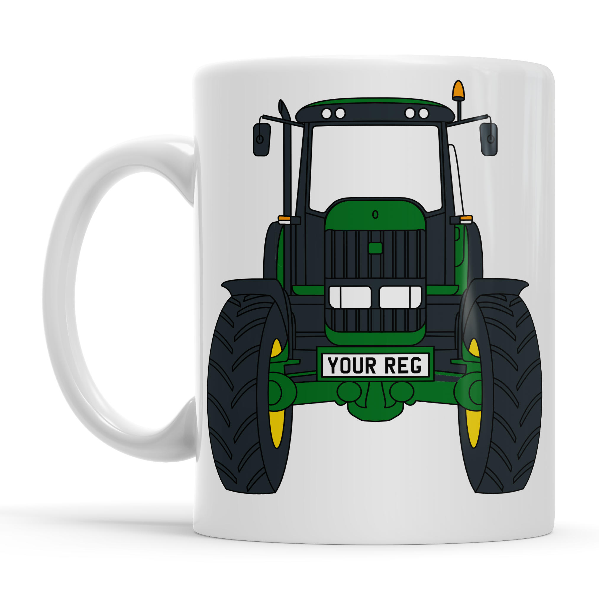 John Deere Personalised Ceramic Mug & Coaster Gift Set