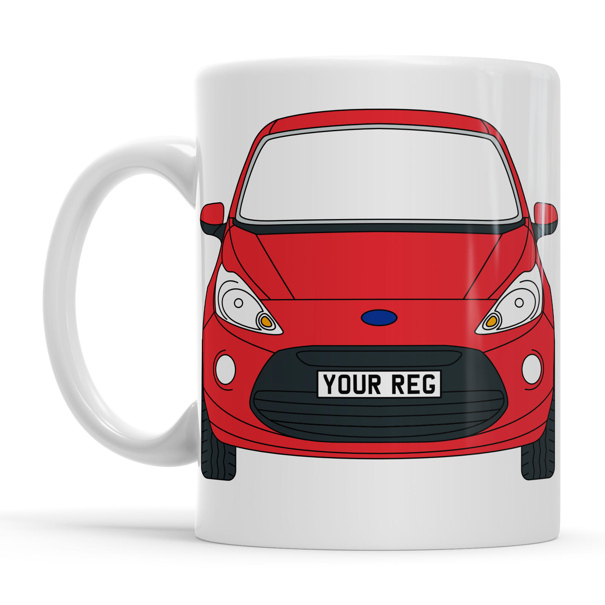 Ford KA Personalised Ceramic Mug & Coaster Gift Set - Image 6