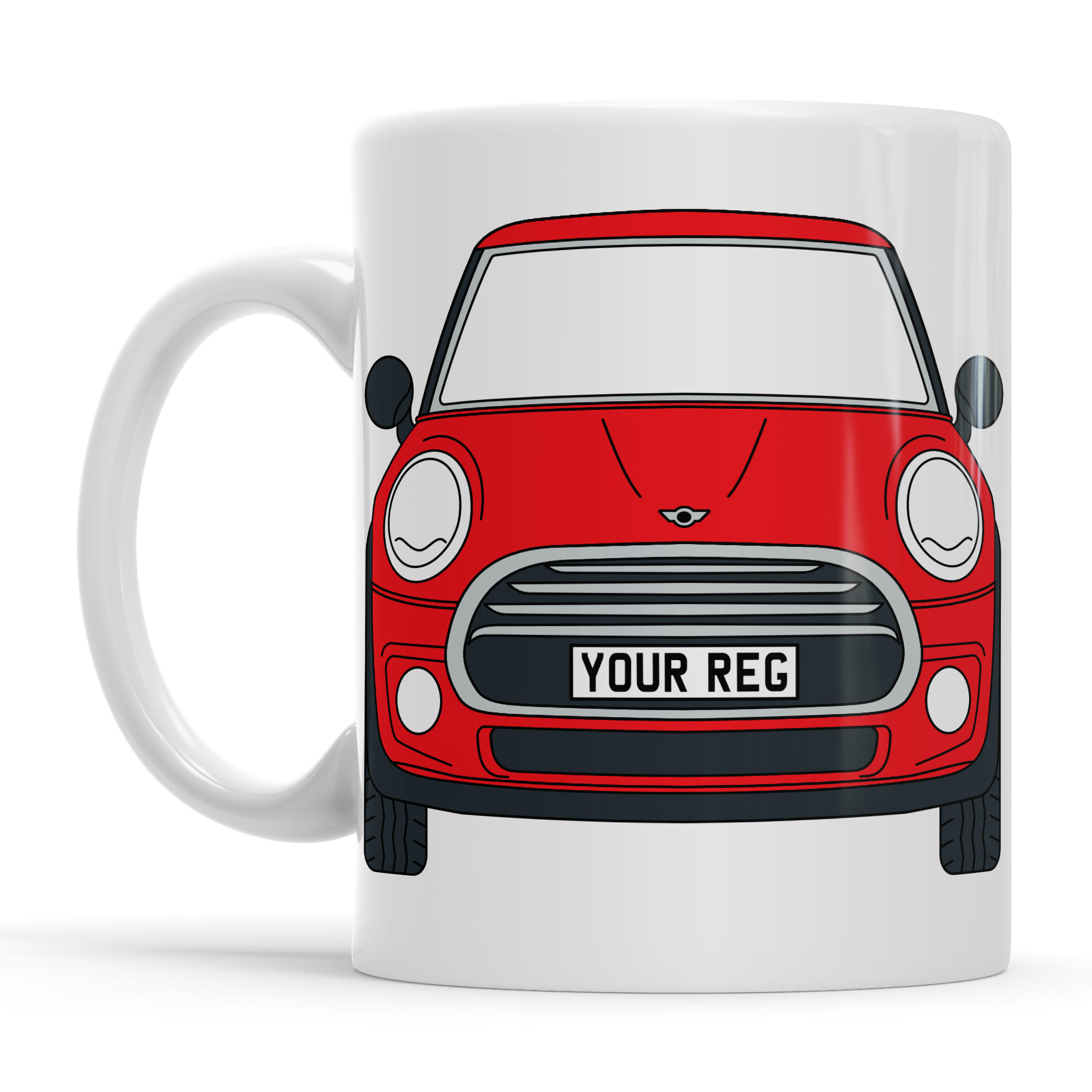 Mini Cooper Personalised Ceramic Mug & Coaster Gift Set - Image 8