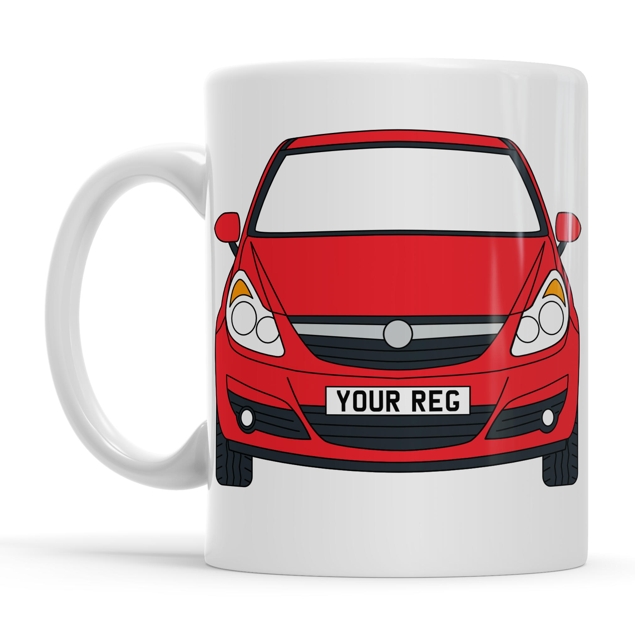 Vauxhall Corsa Personalised Ceramic Mug & Coaster Gift Set - Image 8
