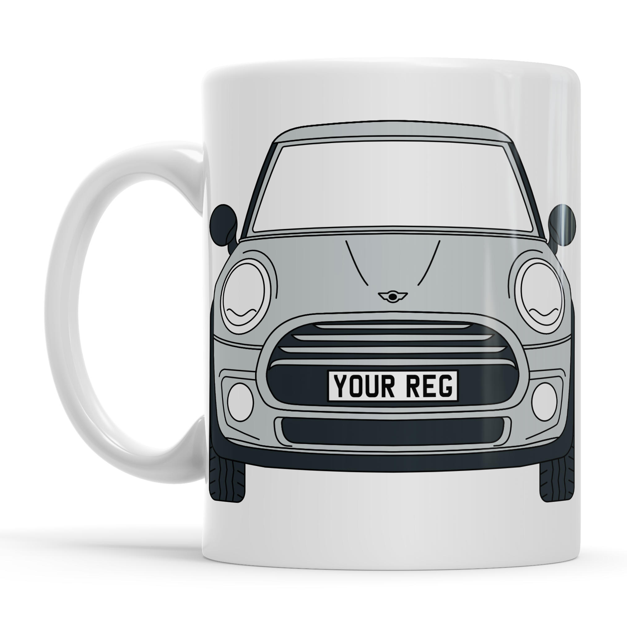 Mini Cooper Personalised Ceramic Mug & Coaster Gift Set - Image 9