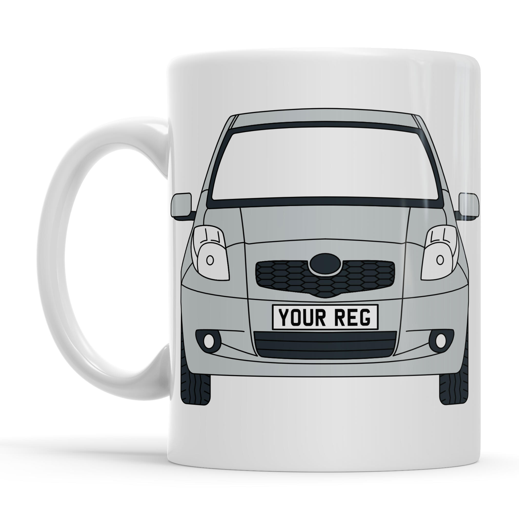 Toyota Yaris Personalised Ceramic Mug & Coaster Gift Set - Image 5