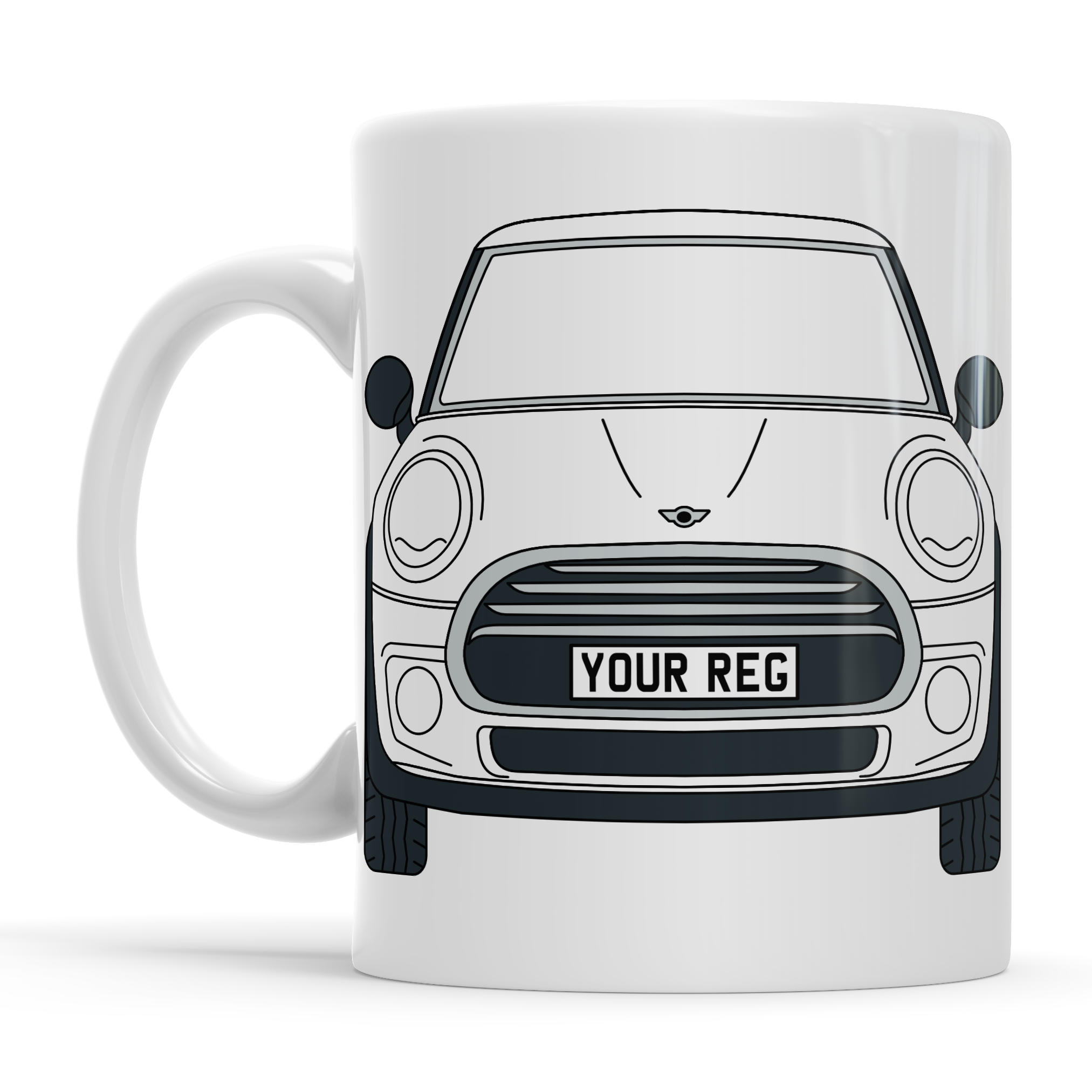 Mini Cooper Personalised Ceramic Mug & Coaster Gift Set - Image 10