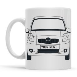 Toyota Yaris Personalised Ceramic Mug & Coaster Gift Set - Image 4