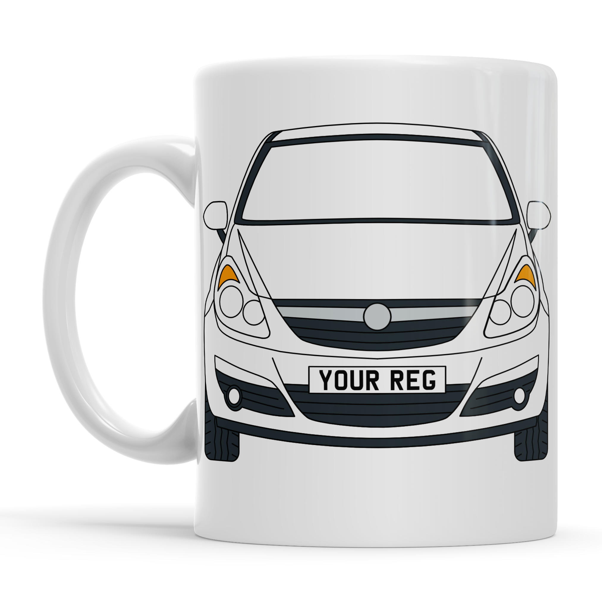 Vauxhall Corsa Personalised Ceramic Mug & Coaster Gift Set - Image 9