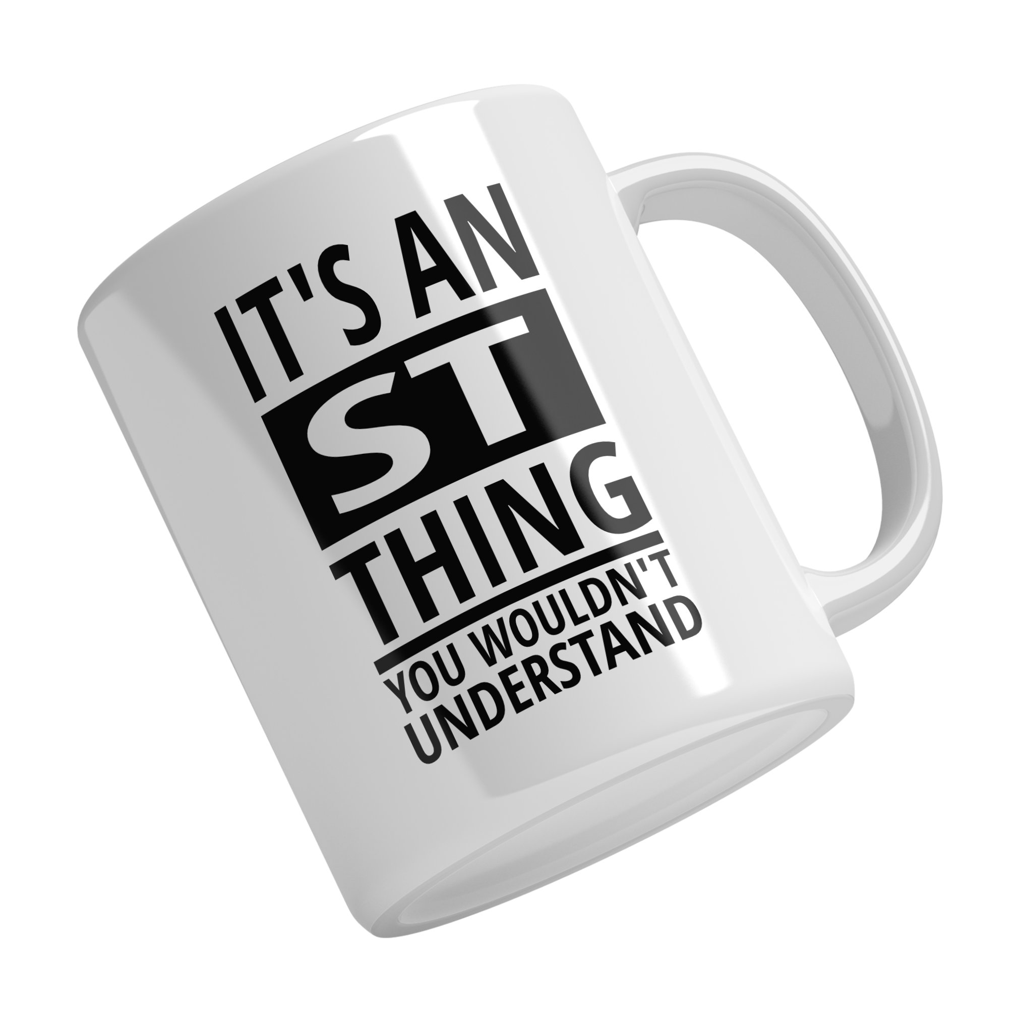 Personalised Ford Focus ST ceramic mug with custom name or registration plate, perfect gift for car enthusiasts and car lovers.