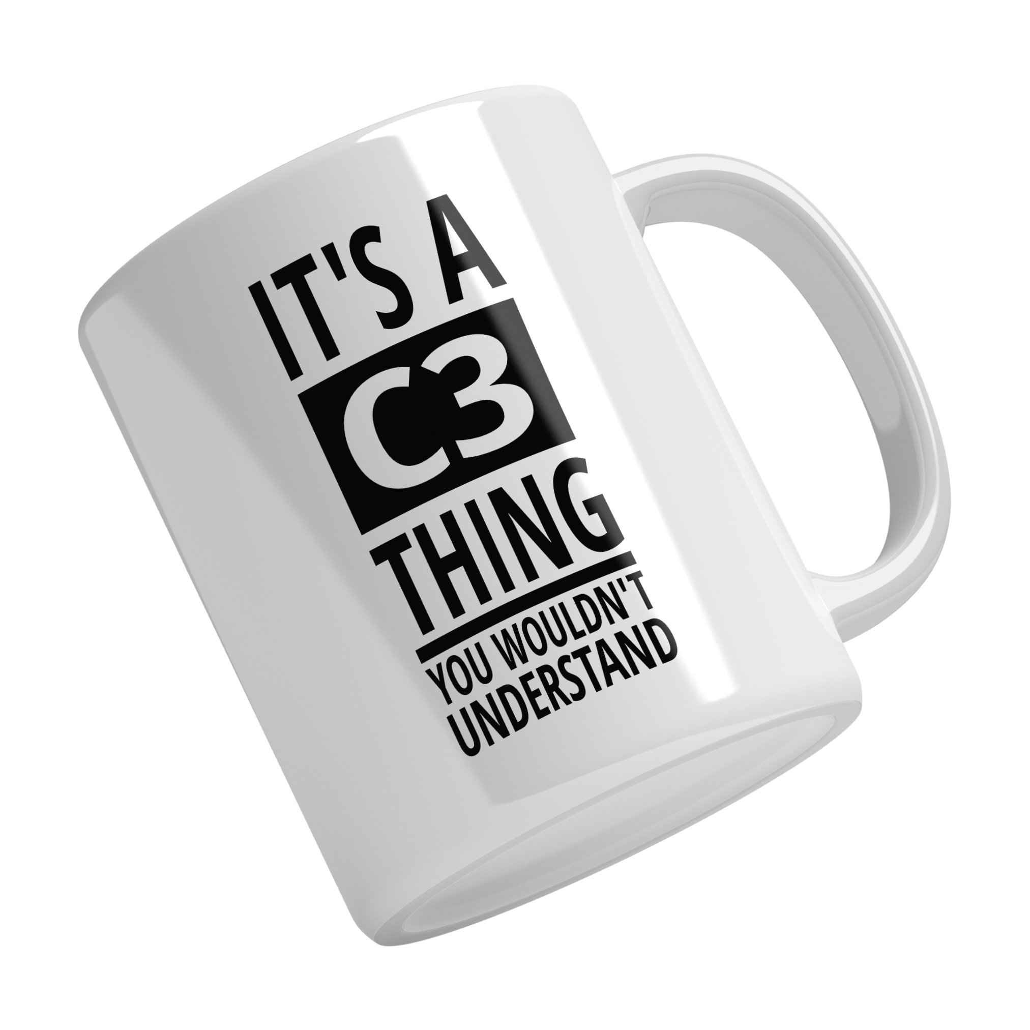 Citroen C3 Personalised Ceramic Mug & Coaster Gift Set - Image 2