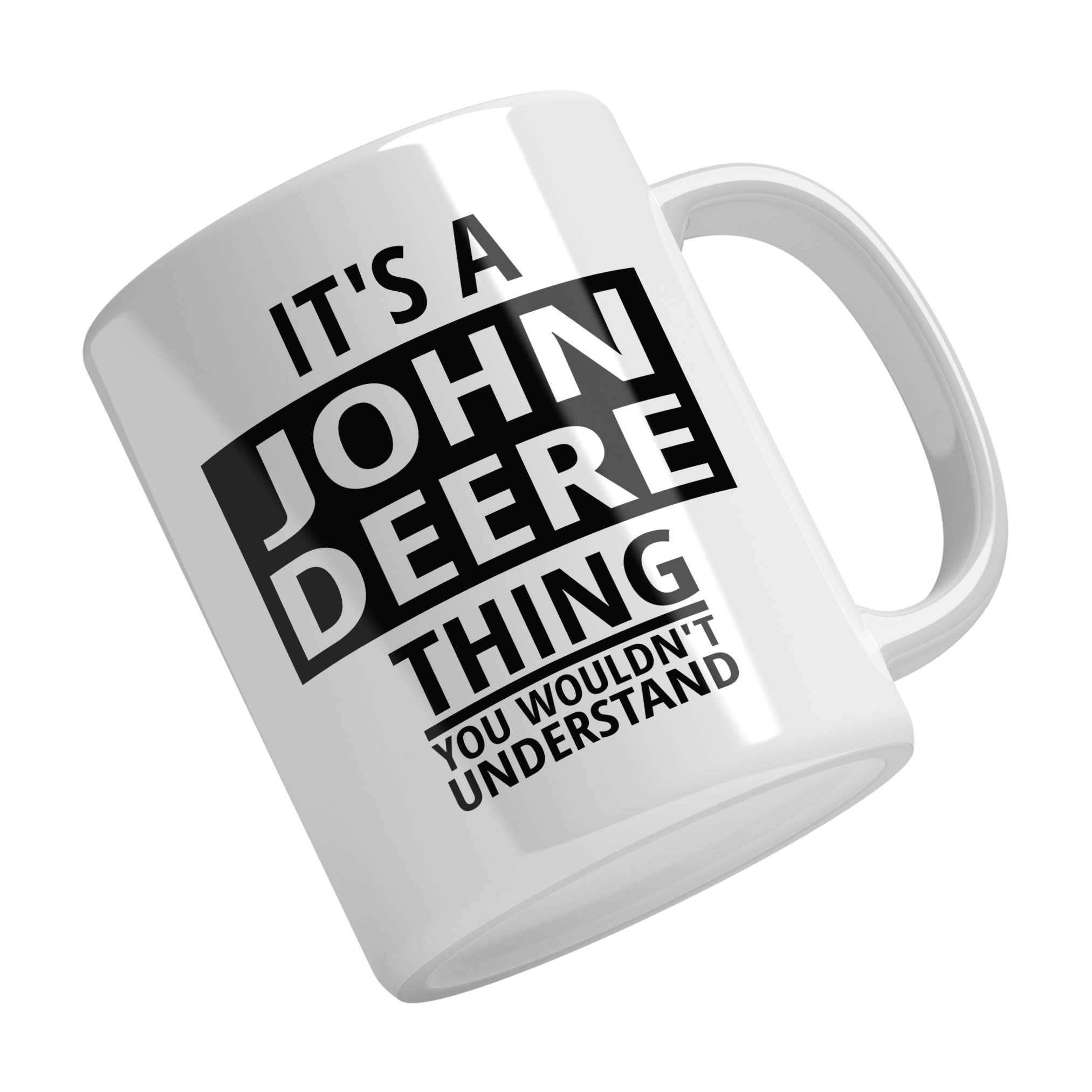 John Deere Personalised Ceramic Mug & Coaster Gift Set - Image 2