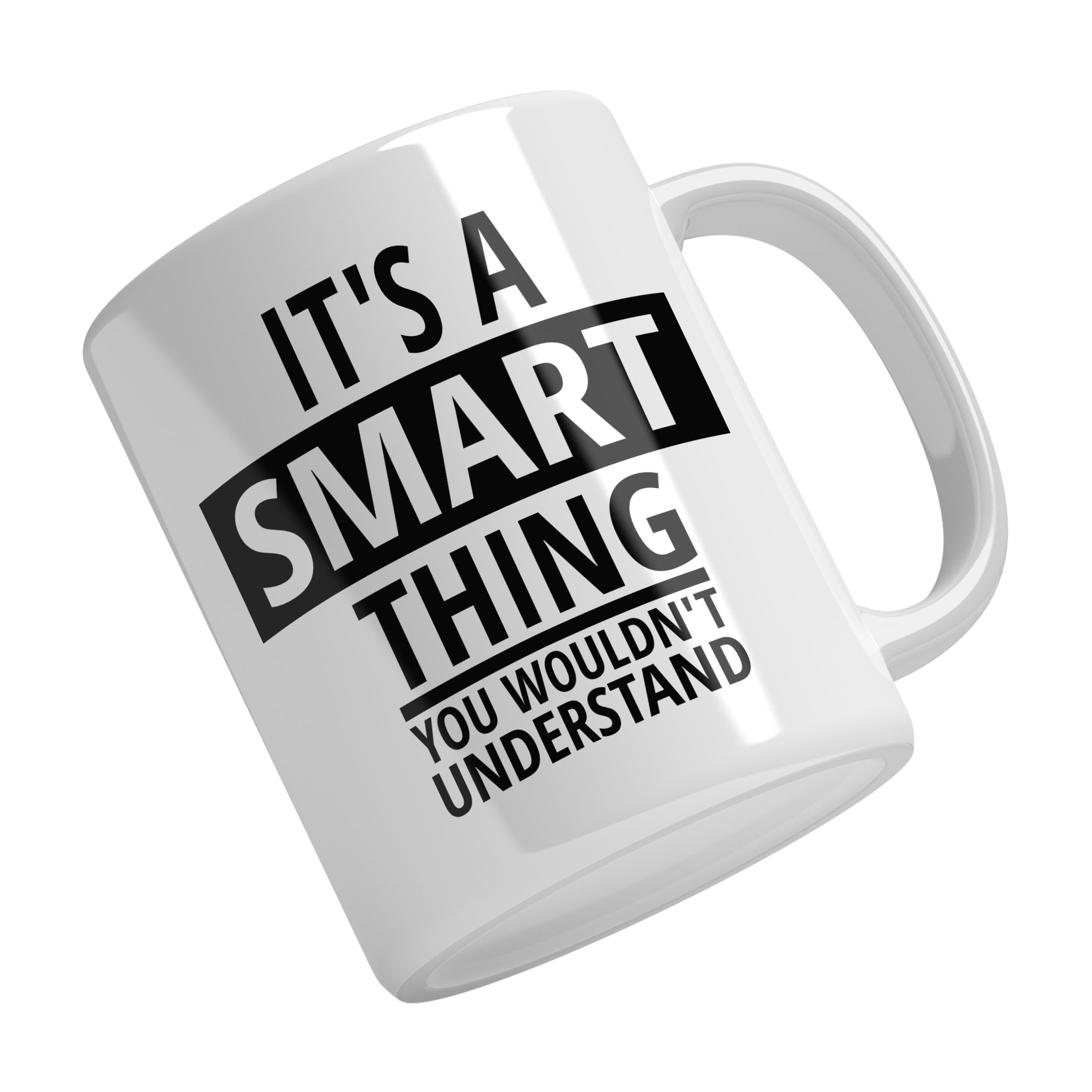 Smart For Two Personalised Ceramic Mug & Coaster Gift Set - Image 2