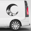 Crescent Moon Mountain Scene Nature Adventure Van Decal