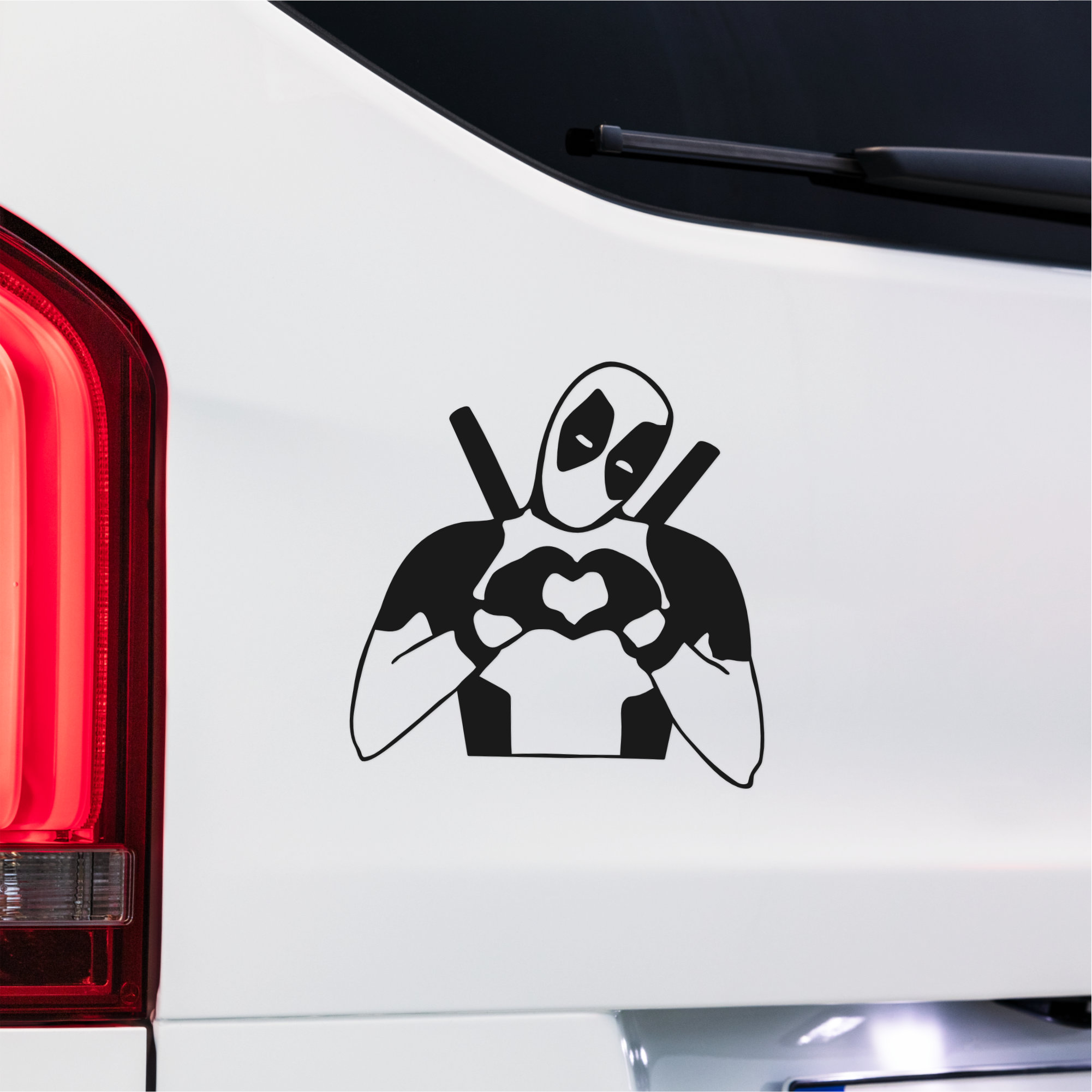 Superhero Style Deadpool Bumper Sticker