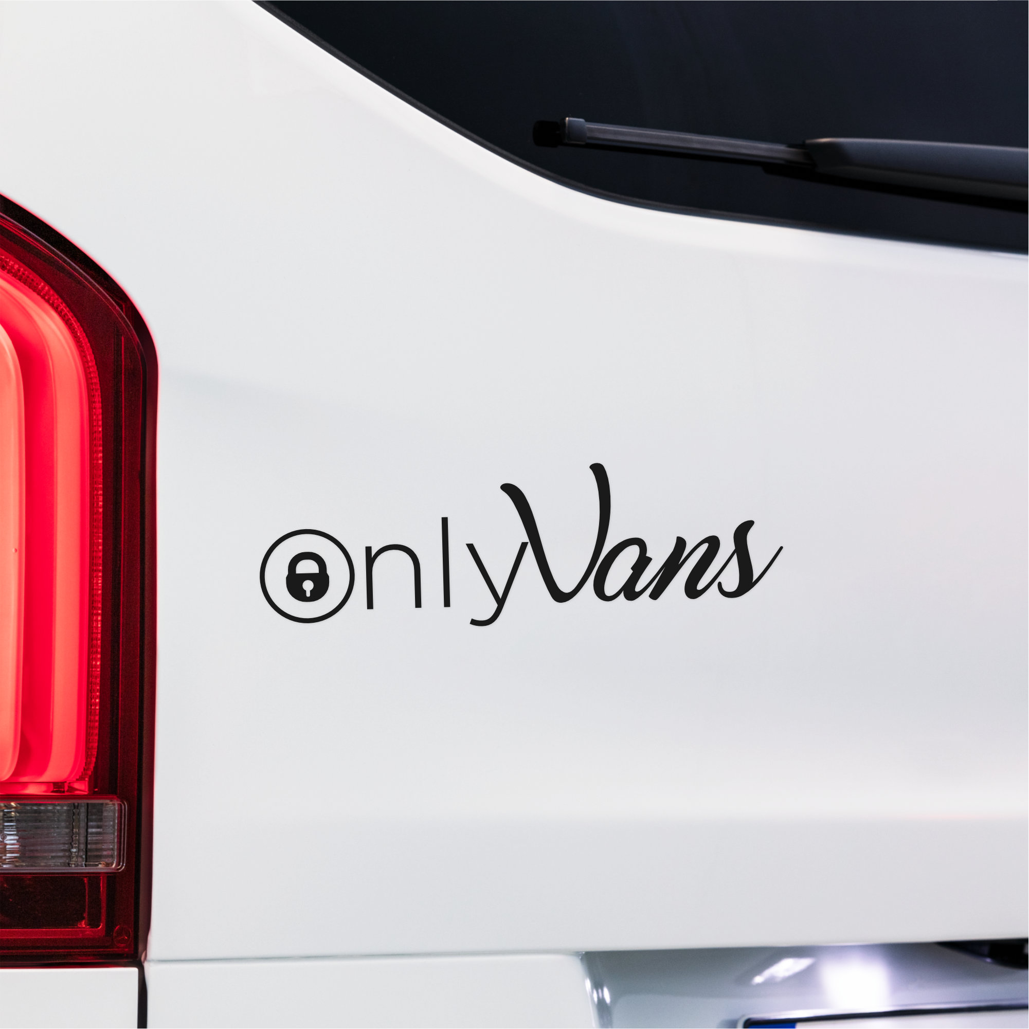OnlyVans Funny Van Life Decal OnlyFans Parody Bumper Sticker