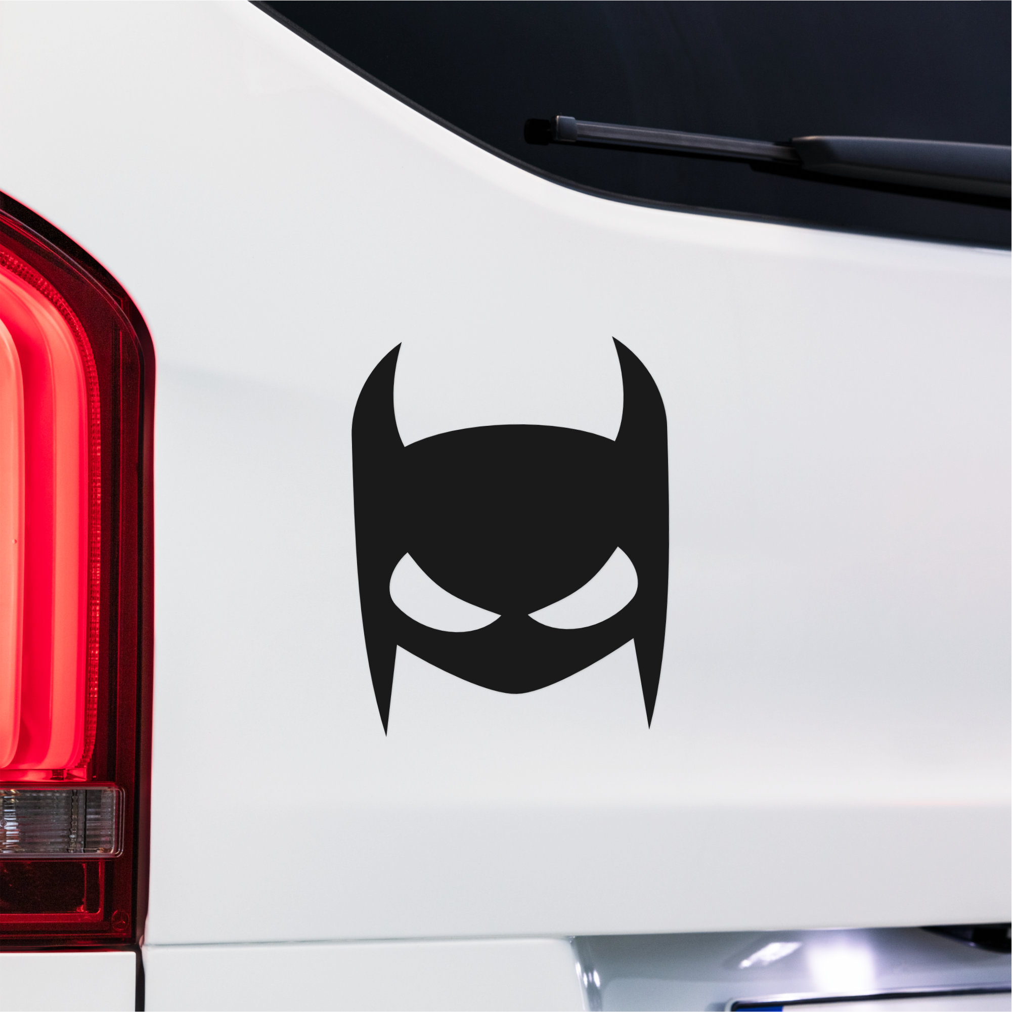 Batman Batgirl Mask Decal Bold Superhero Bumper Sticker