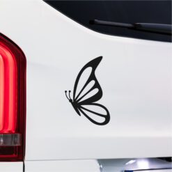 Alternative view of Butterfly Outline Decal | Elegant Wing Vinyl Sticker