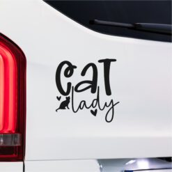 Alternative view of Cat Lady Life | Funny Cat Lady Decal | Whisker Obsessed Vinyl Sticker