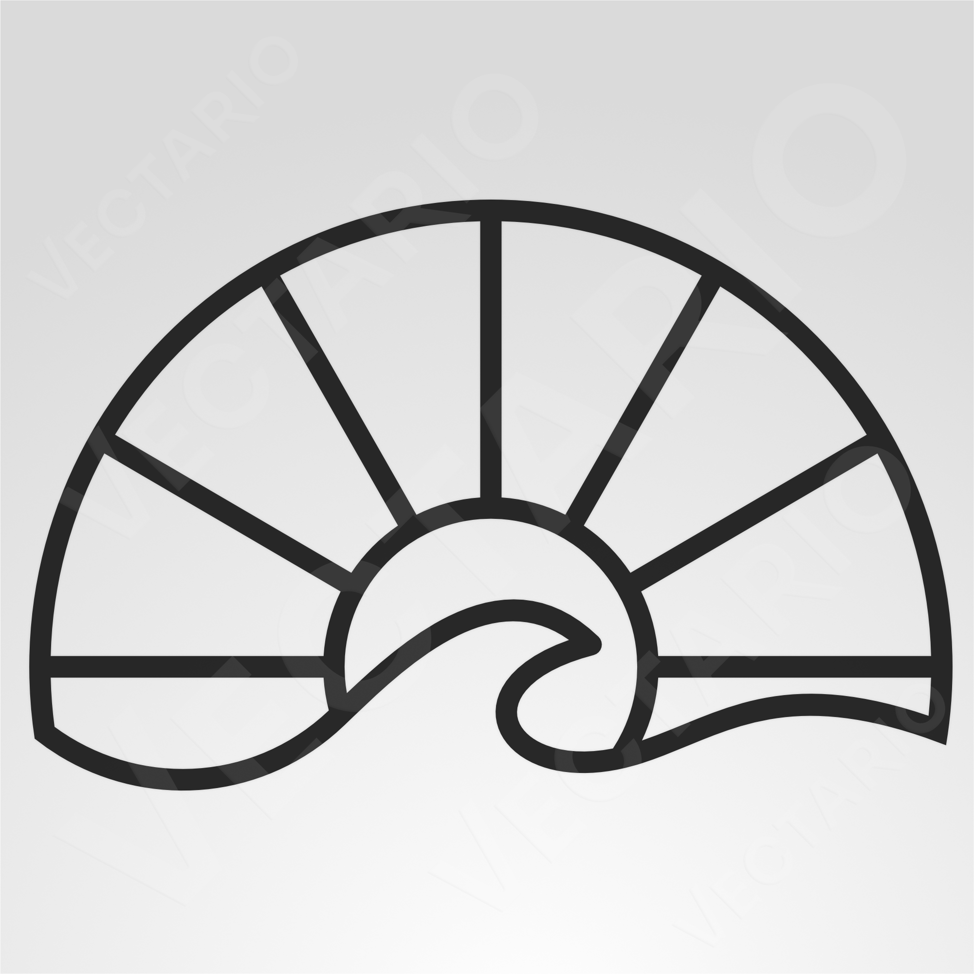 Sunrise Wave Modern Minimal Ocean Decal - Image 2