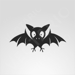Alternative view of Cute Bat Decal Playful Flying Creature Design